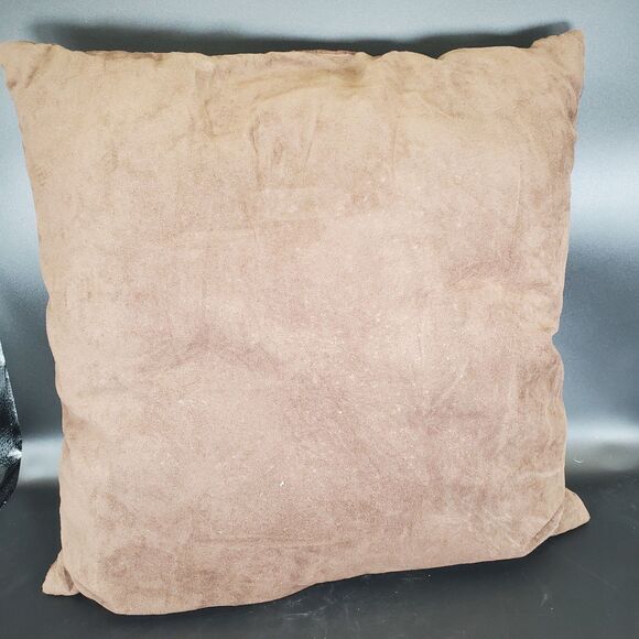 Vintage Autumn Pumpkin Pillow 17x17 Fall Leaves Harvest Decor - Picture 2 of 6